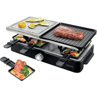 SENCOR Raclette Grill 2 i 1, Grill & Stekhäll