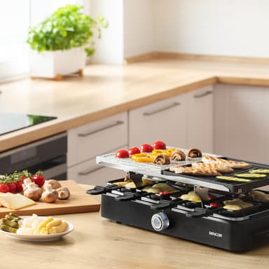 SENCOR Raclette Grill 2 i 1, Grill & Stekhäll