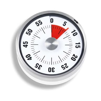 Timer Mekanisk, vit