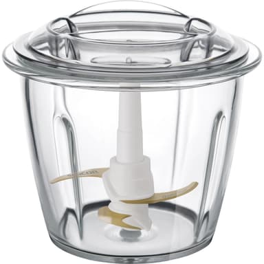 SENCOR Minihackare på 1,5L med glasbehållare.