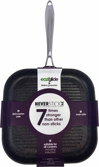 EAZIGLIDE 28 cm Fyrkantig Grillpanna