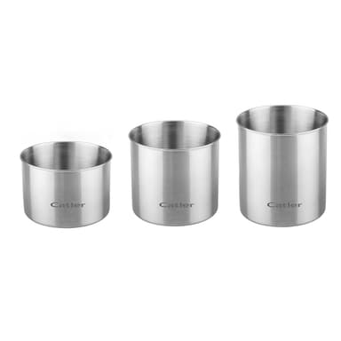 CATLER Burkar med vakuum funktion 3 pack