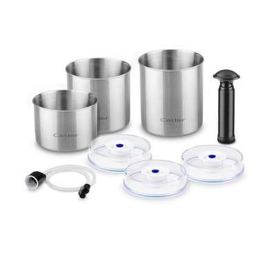 CATLER Burkar med vakuum funktion 3 pack