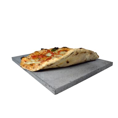 Pizza set med lavasten från Etna