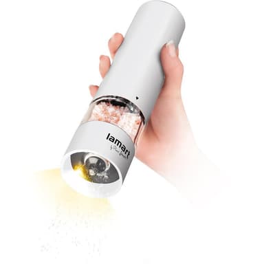 LAMART Elektrisk Salt / Pepparkvarn Vit