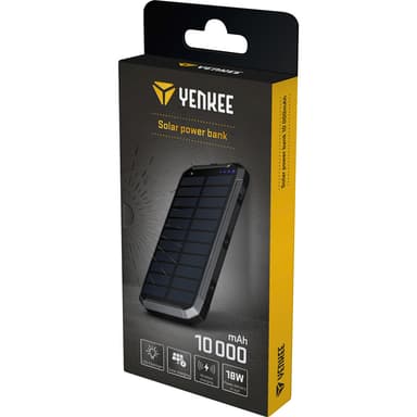 YENKEE Power bank med Solceller 10000MAH