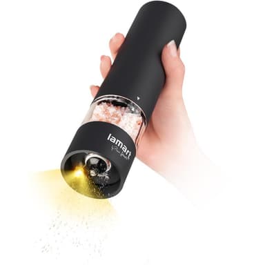 LAMART Elektrisk Salt / Pepparkvarn Svart