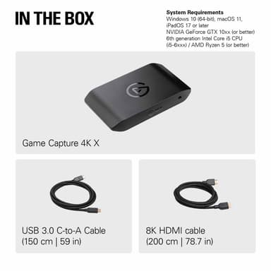 Elgato Game Capture 4K X inspelningskort