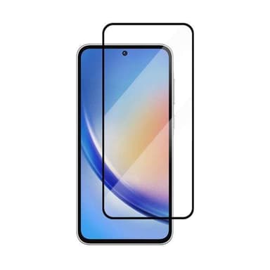 Härdat Skärmskydd med svart ram till Samsung Galaxy A35