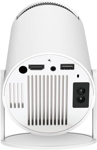 NÖRDIC Mini Portable Projector 4K 1080P Full HD-stöd Android 11 & Netflix – WiFi 6, BT 5.0, 180° rotation, hemmabioprojektor