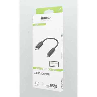 HAMA Adapter Audio USB-C till 3.5 mm Stereo