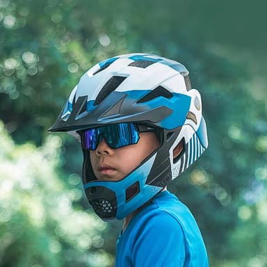Rockbros Polariserade Cykelglasögon För Barn 8-14 År - Svart/Blå