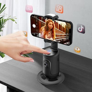 Inteligent selfiestick Stand med face-tracking - Svart