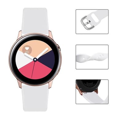 Universal Watch Armband (22mm) Silicone TYS - Röd