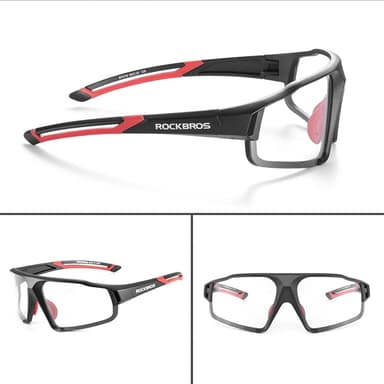Rockbros SP216BL Photochromic UV400 Cykelglasögon - Röd