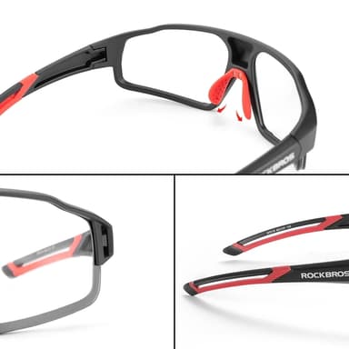 Rockbros SP216BL Photochromic UV400 Cykelglasögon - Röd