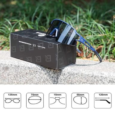 Rockbros photochromic UV400 Cykelglasögon - Blå