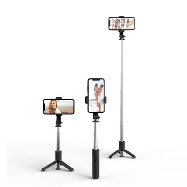 Trådlös Selfiestick Tripod L02S - Svart
