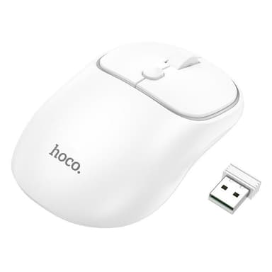 Hoco Trådlös Datormus 2.4G 1600 DPI GM25 - Vit