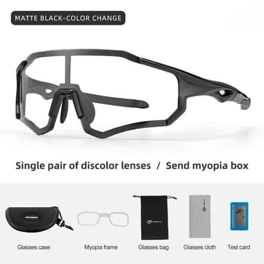 Rockbros photochromic Cykelglasögon UV400 - Svart