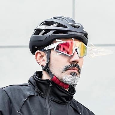 Rockbros polariserande Cykelglasögon - Vit