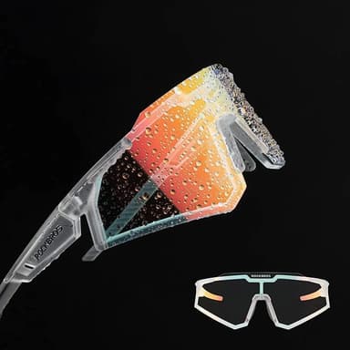 Rockbros photochromic Cykelglasögon UV400 - Vit