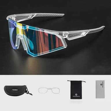 Rockbros photochromic Cykelglasögon UV400 - Vit