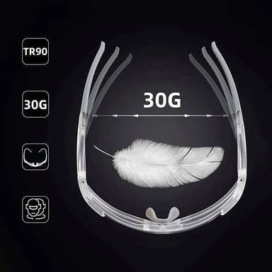 Rockbros photochromic Cykelglasögon UV400 - Vit