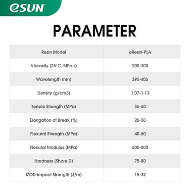 eSUN eResin -PLA 1.0kg - Vit