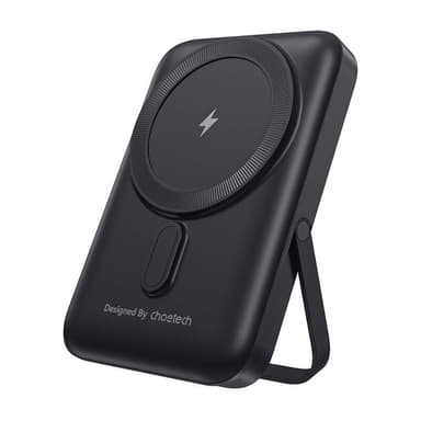 Choetech B743 10000mAh 20W PD magnetisk powerbank med stativ (svart)