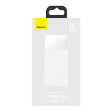 Powerbank Baseus Bipow 20000mAh, 15W (vit)