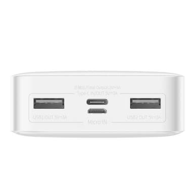 Powerbank Baseus Bipow 20000mAh, 15W (vit)