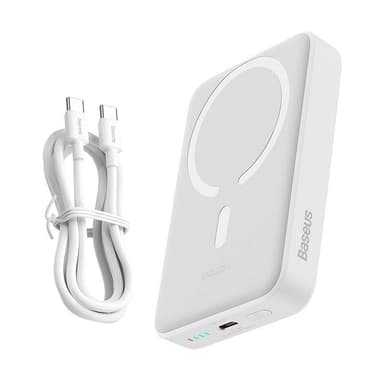 Powerbank mini Baseus 10000mAh, USB-C 30W Vit