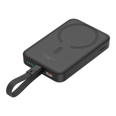 Powerbank Baseus Magnetic Mini 10000mAh, Lightning 20W MagSafe (svart)