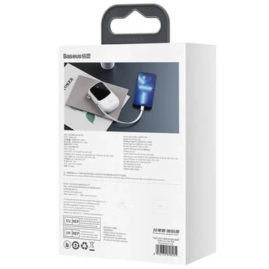 Powerbank Baseus Qpow PRO med Lightning-kabel, USB-C-port och USB 2000