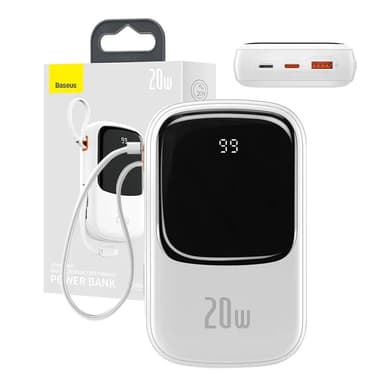 Powerbank Baseus Qpow PRO med Lightning-kabel, USB-C-port och USB 2000