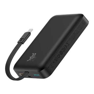 Powerbank Baseus Magnetic Mini 10000mAh, USB-C 30W MagSafe (svart)