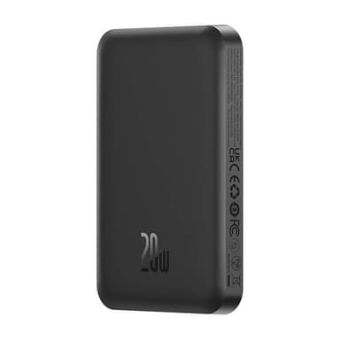 Magnetisk Mini Powerbank Baseus 5000mAh, USB-C 20W (svart)