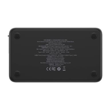 Powerbank/Baseus Super Energy PRO bilhjälpstartare, 1600A, USB (svart)