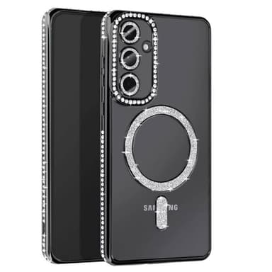 Diamond bling MagSafe skal Samsung Galaxy S24 Plus - Svart