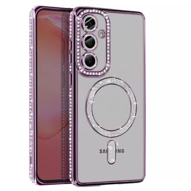 Diamond bling MagSafe skal Samsung Galaxy S24 - Purple