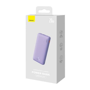 Baseus Airpow 10000mAh 20W Powerbank (lila)