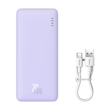 Baseus Airpow 10000mAh 20W Powerbank (lila)