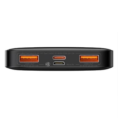 Powerbank Baseus Bipow 10000mAh, 20W (svart)