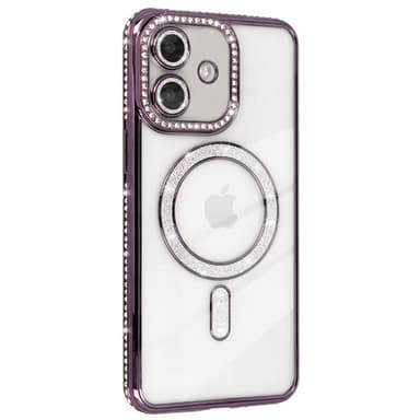 Diamond bling MagSafe skal iPhone 12 - Purple