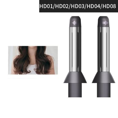 Silver Curling Diffuser för Dyson Supersonic hårfön HD01 HD02 HD03 HD0