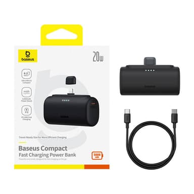 Powerbank OS-Baseus Compact IP 5000mAh 20W (svart)