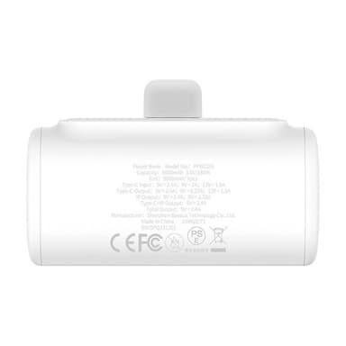 Powerbank OS-Baseus Compact IP 5000mAh 20W (vit)