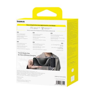 Powerbank OS-Baseus Compact IP 5000mAh 20W (svart)
