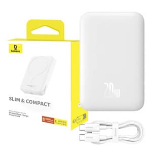 Powerbank Baseus Magnetic Mini 6000mAh 20W MagSafe (vit)
